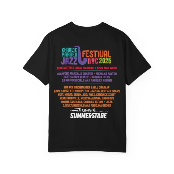 Charlie Parker Jazz Festival 2025 T-Shirt - Image 7