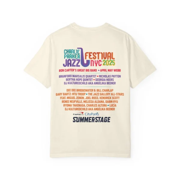 Charlie Parker Jazz Festival 2025 T-Shirt - Image 2